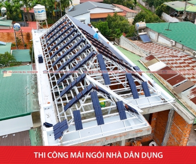 Thi công mái ngói Khánh Hòa