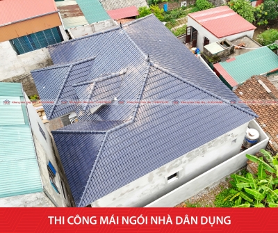 Thi công mái ngói trọn gói chuẩn đẹp tại Nam Định