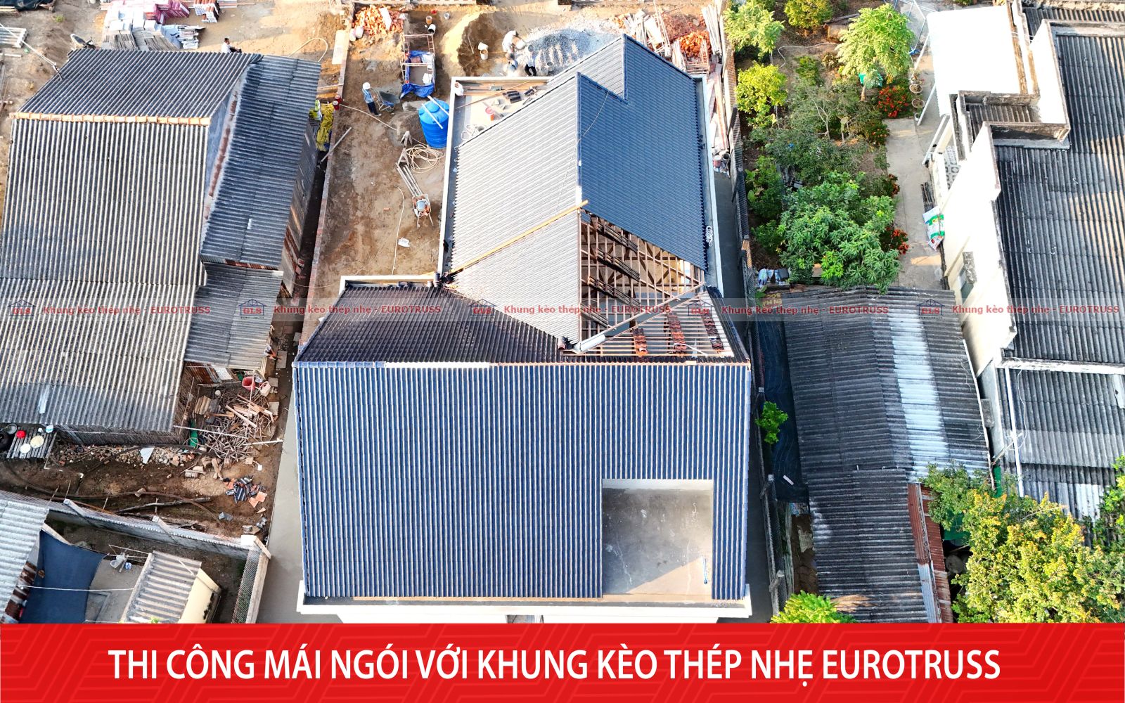 khung kèo thép nhẹ Eurotruss