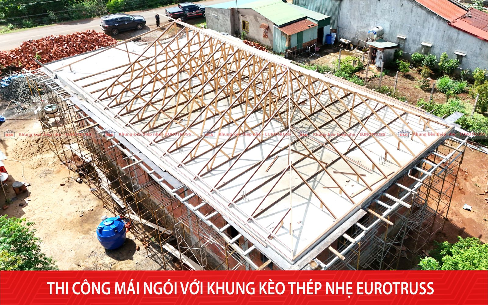 khung kèo thép nhẹ Eurotruss