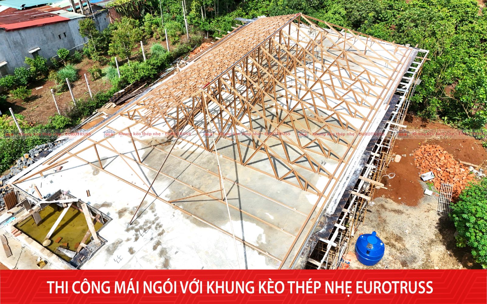 khung kèo thép nhẹ Eurotruss