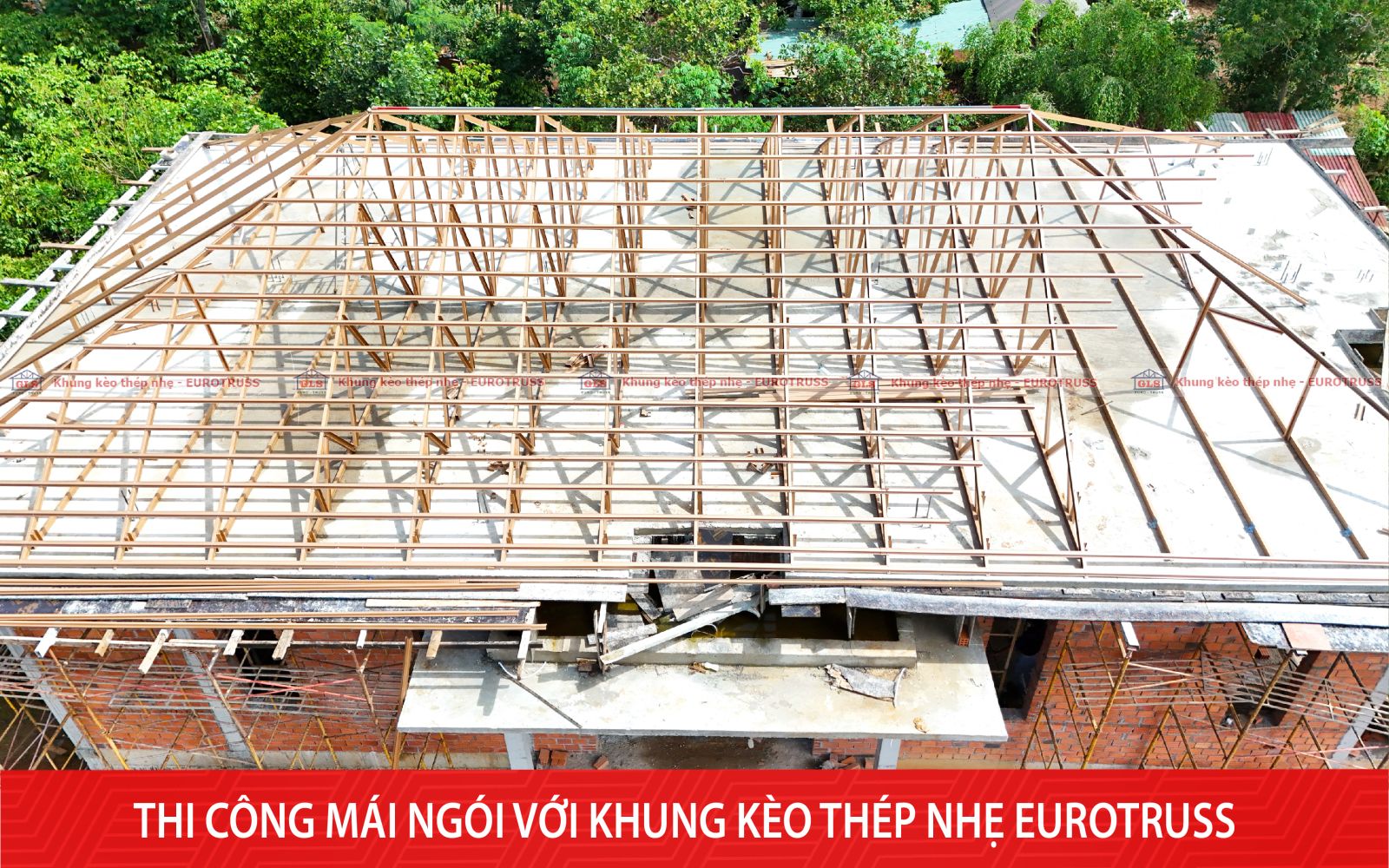 khung kèo thép nhẹ Eurotruss