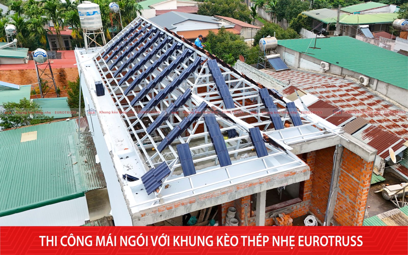 khung kèo thép nhẹ Eurotruss