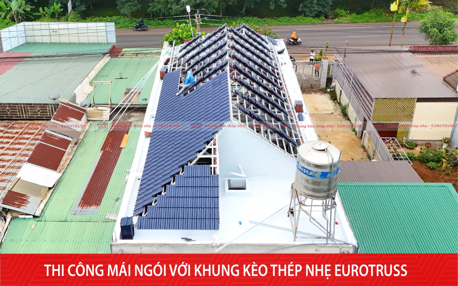 khung kèo thép nhẹ Eurotruss