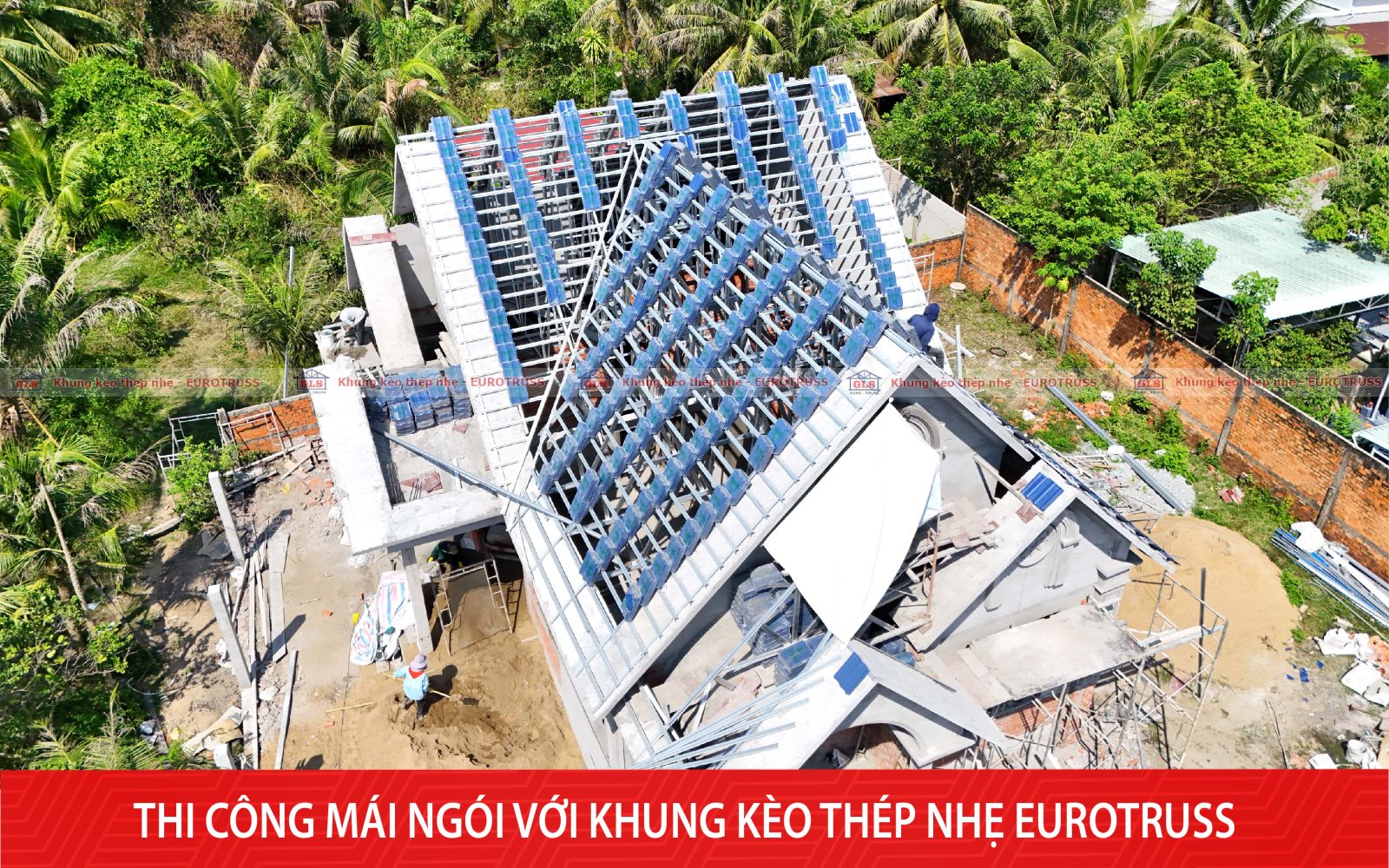 khung kèo thép nhẹ Eurotruss