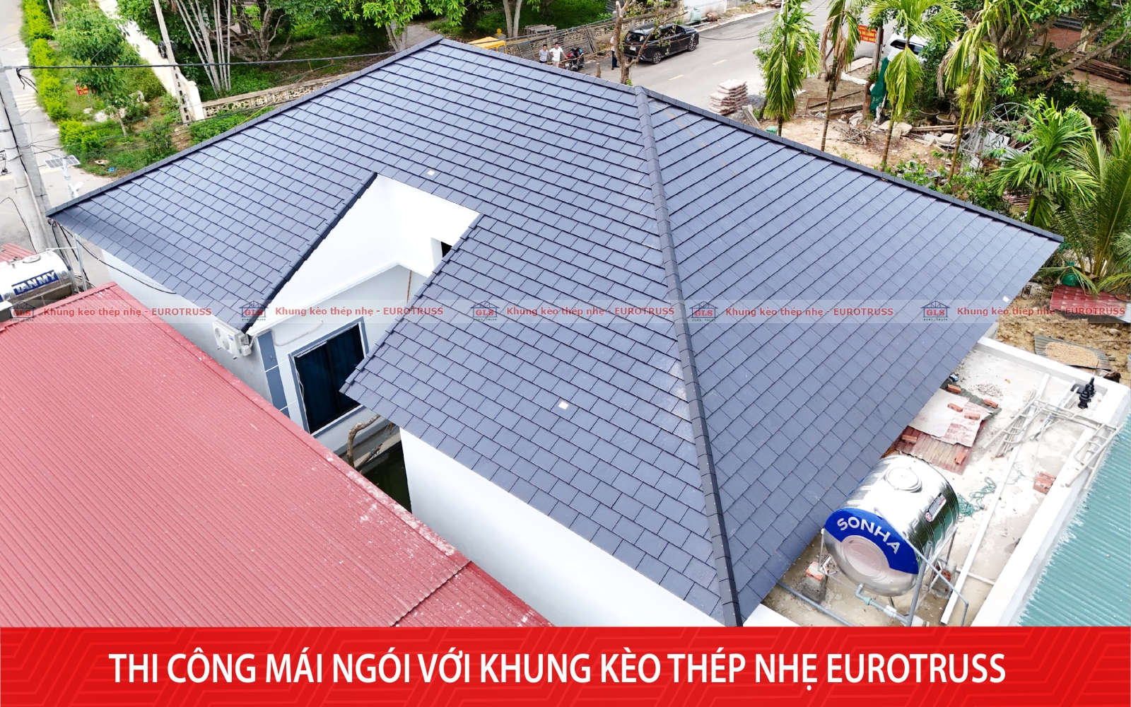 Mái ngói phẳng hiện đại tại Thanh Hóa