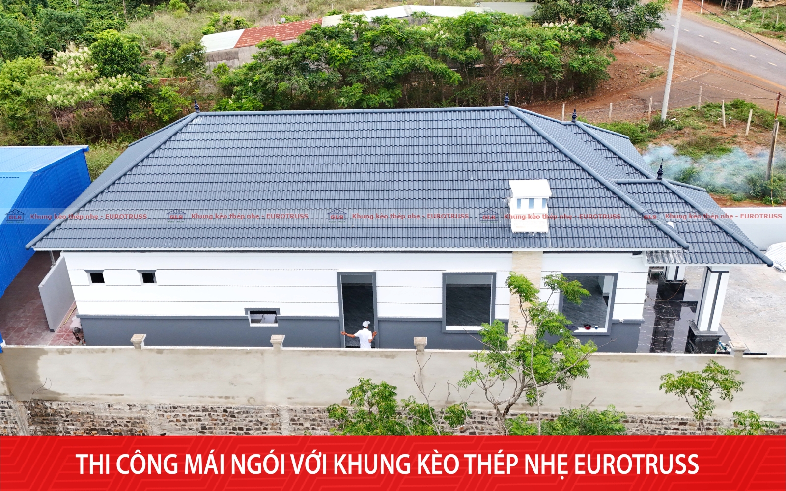 Công trình mái Nhật ở Hàm Rồng (Gia Lai)