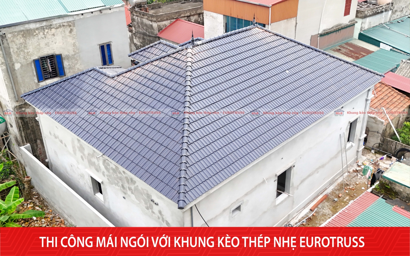 Thi công mái ngói trọn gói chuẩn đẹp tại Nam Định